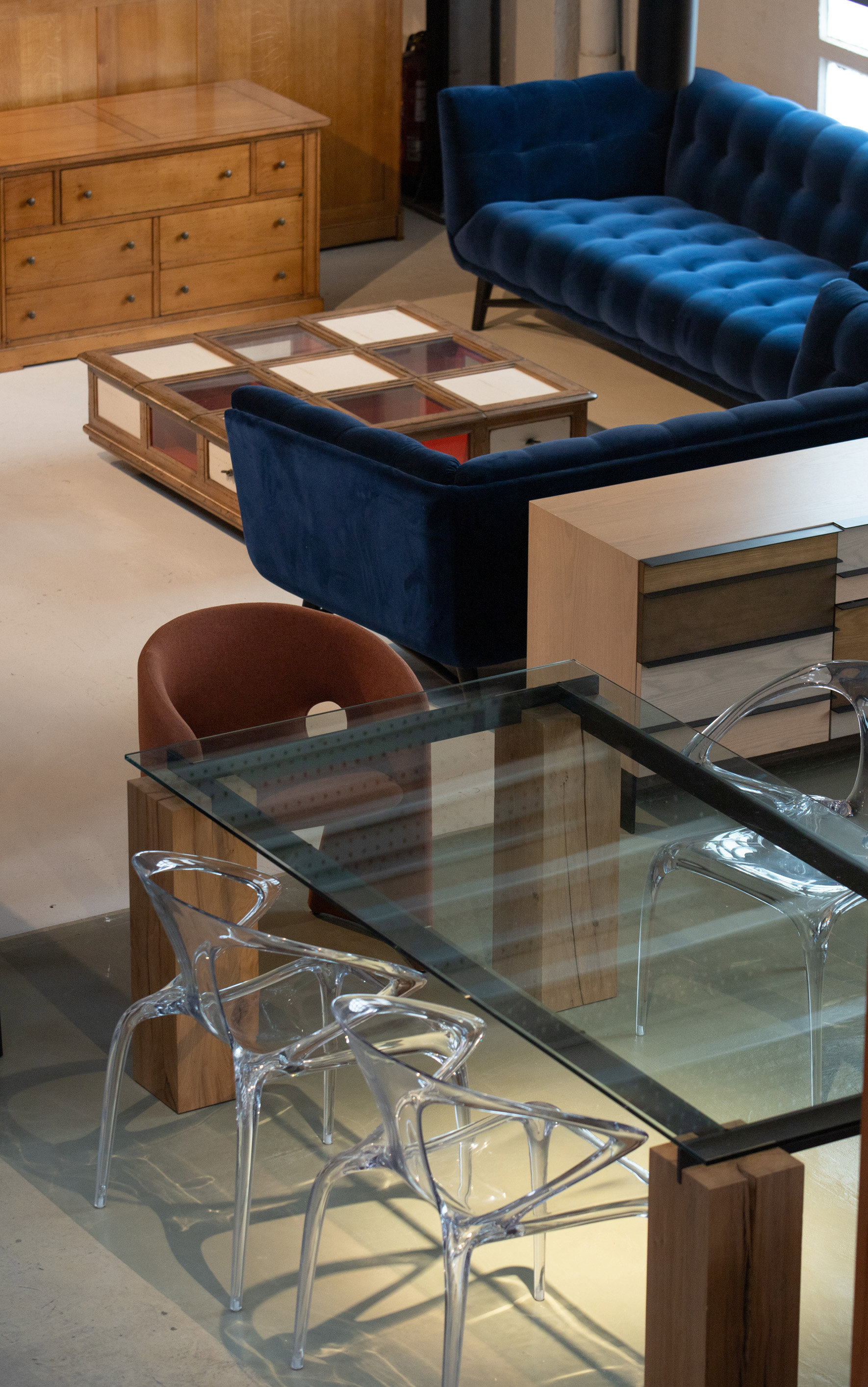 Sofá azul Roche Bobois
