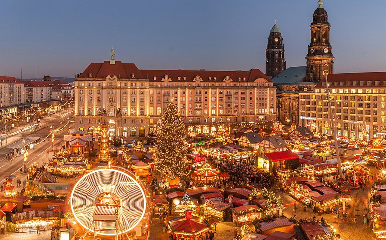 Mercado navidad en Dresden Alemania