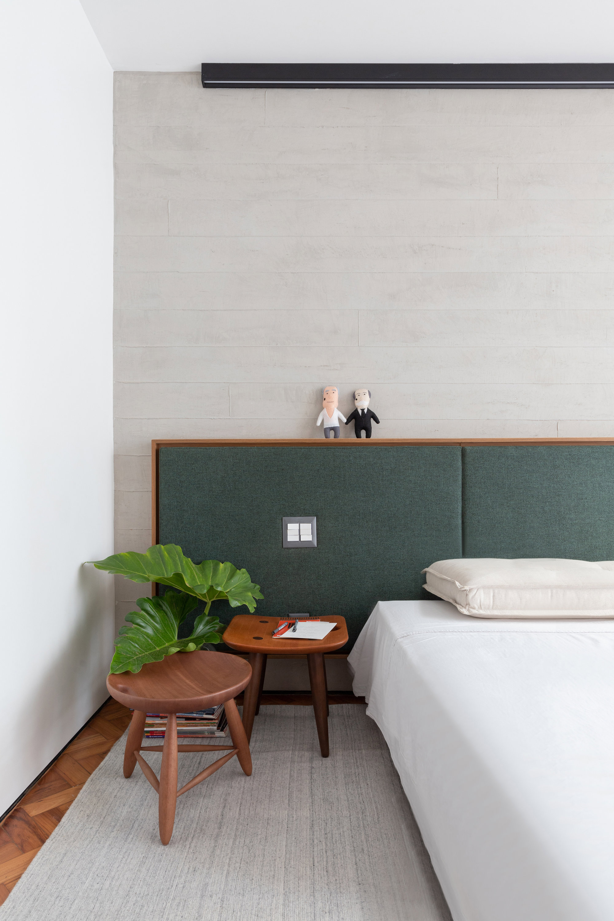 dormitorio verde mesillas casa brasilia